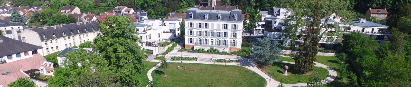 Château du Val Fleury vu du ciel