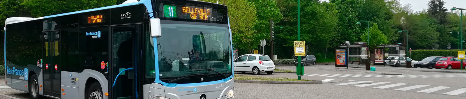 Bus ligne 11 à Gif-sur-Yvette.