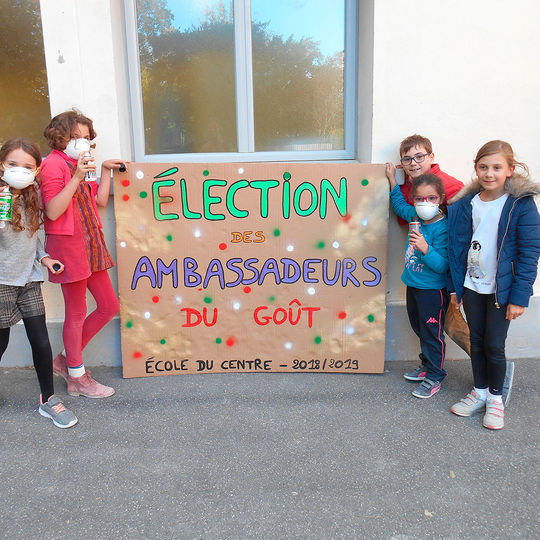 Elémentaire - élection des ambassadeurs du goût.