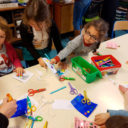 Ecole maternelle - Création d'une fresque.