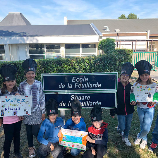 Les ambassadeurs du goût de l'école de la Feuillarde.