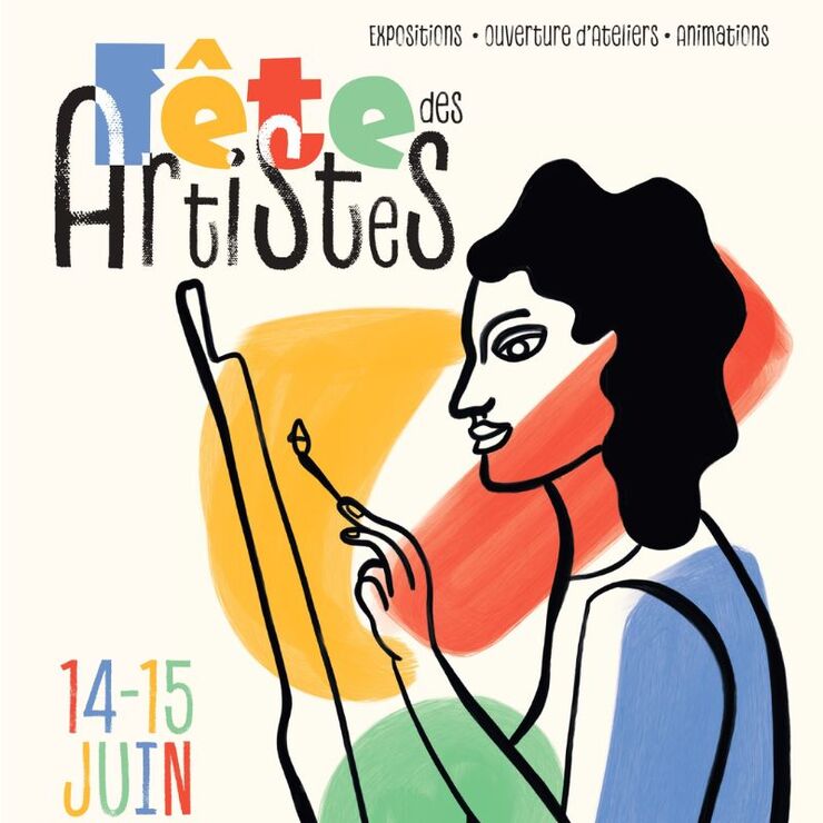 Affiche de la Fête des artistes 2025