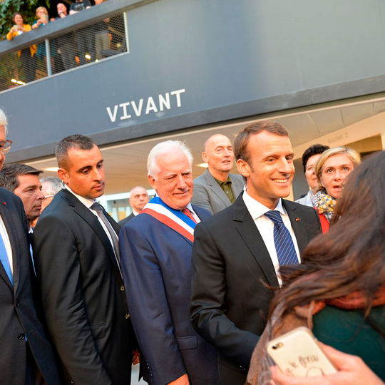 Emmanuel Macron, Président de la République, à CentraleSupélec.