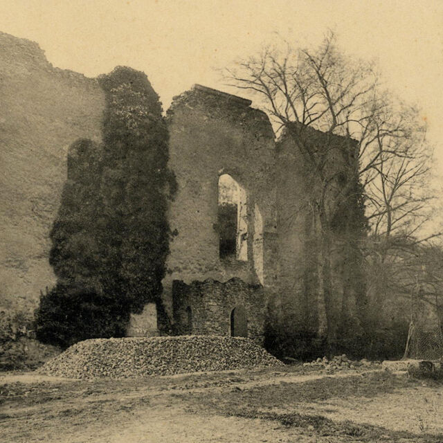 Au temps de Juliette Adam…ruines du couvent, début XXe siècle