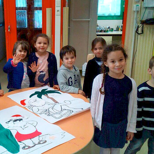 Maternelle - décorations de Noël.