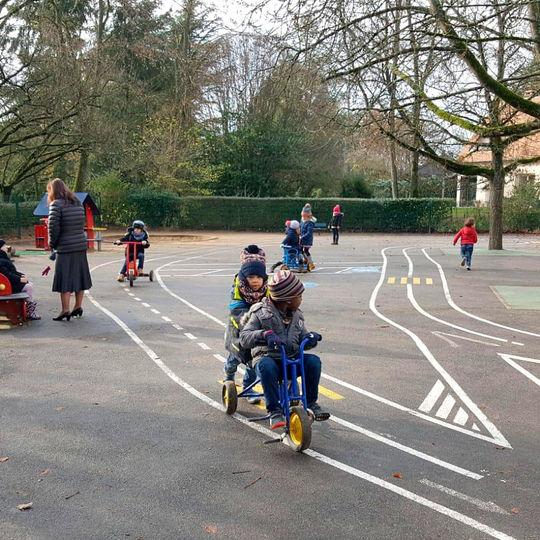 Maternelle - parcours vélo.