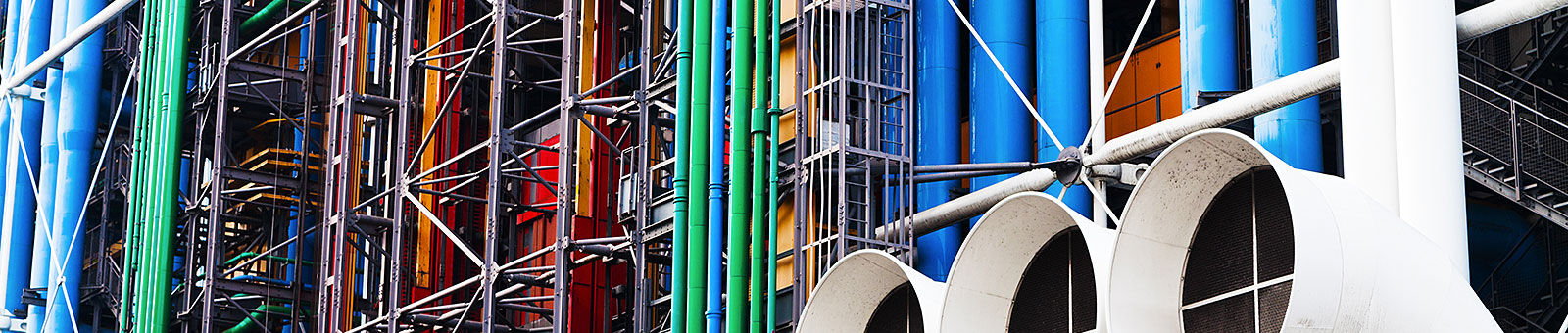 Centre Pompidou, Paris, détail du bâtiment