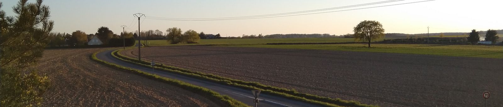 Vue sur les champs