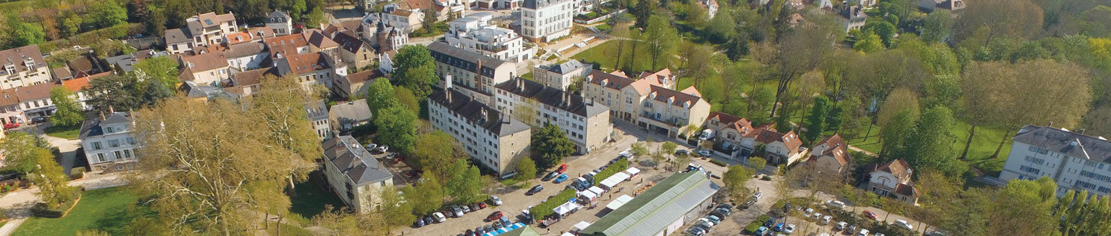 Vue aérienne de la vallée de Gif-sur-Yvette.