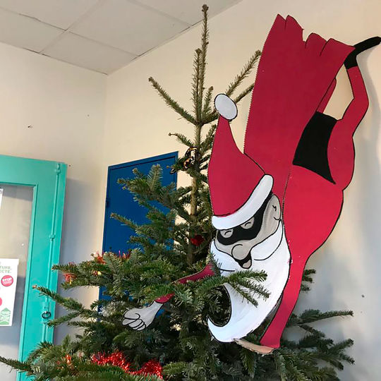 Maternelle - décorations de Noël.