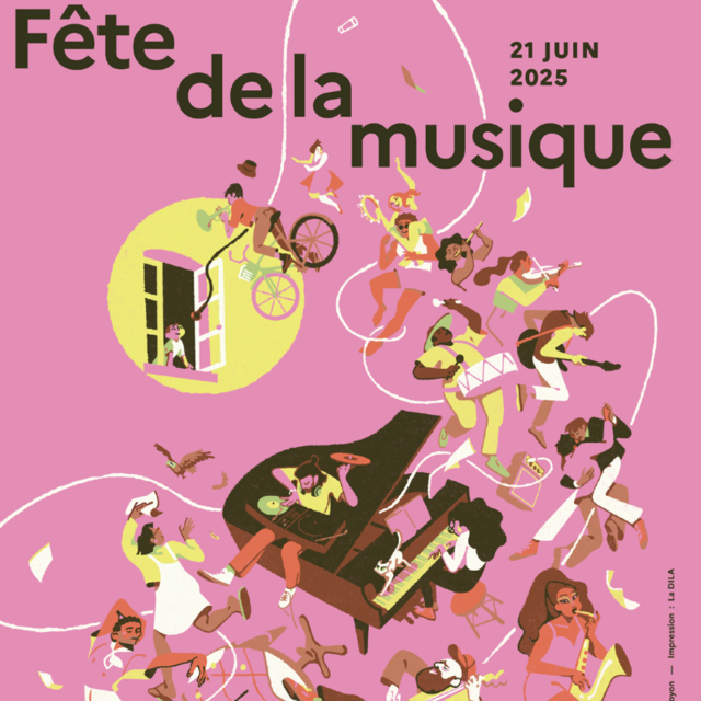 Affiche nationale de la Fête de la musique 2025