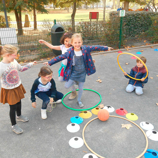 Maternelle - parcours de motricité.