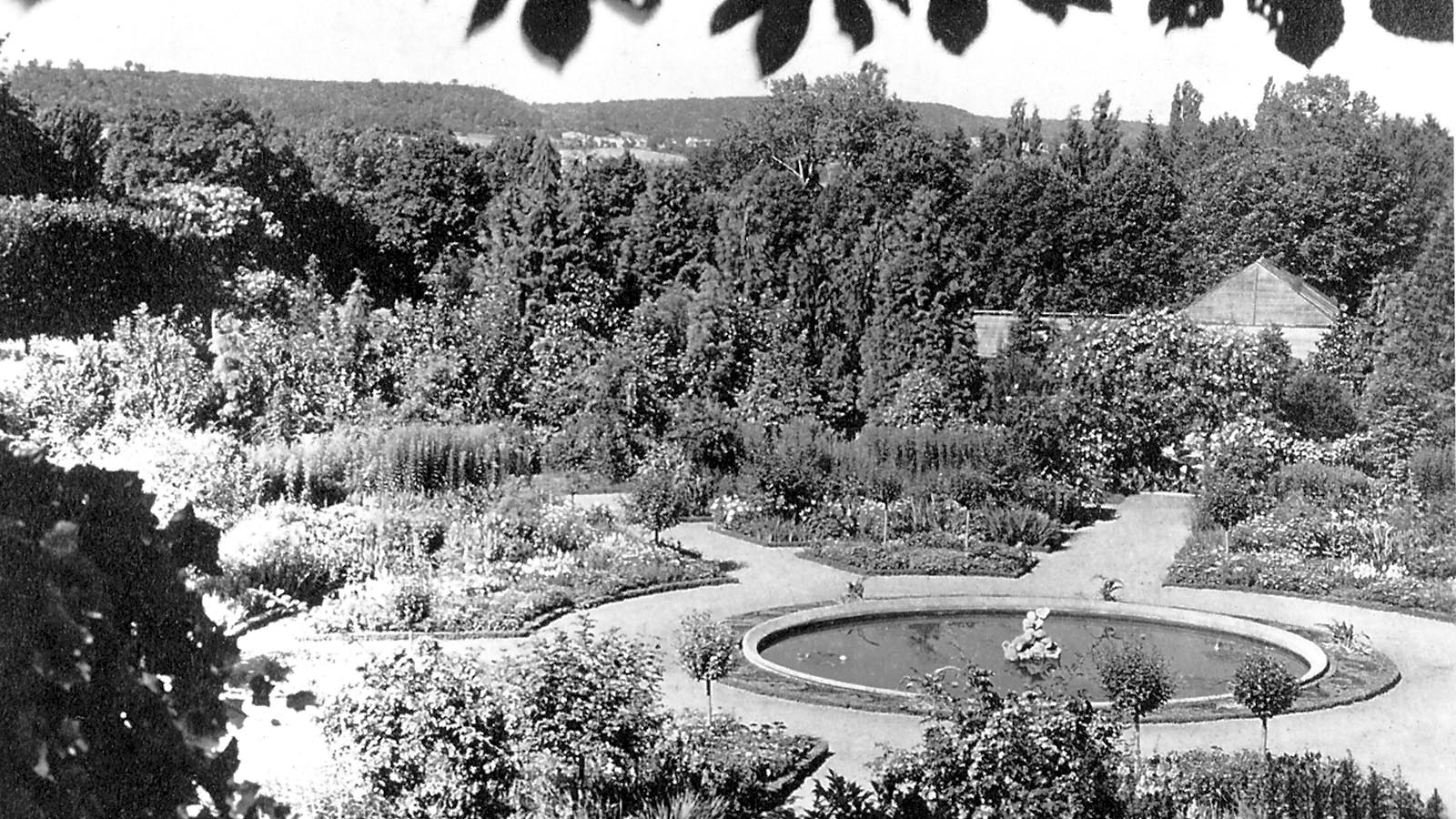 Jardin du parc du château de Gif, sd