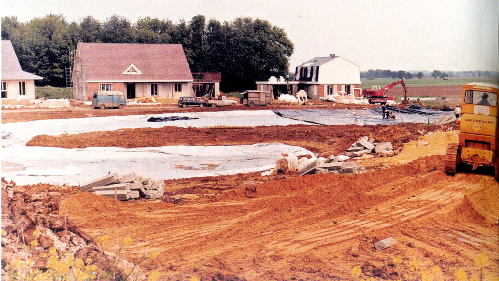 Les premières constructions: zone témoin de la Mare Gabrielle, 1972