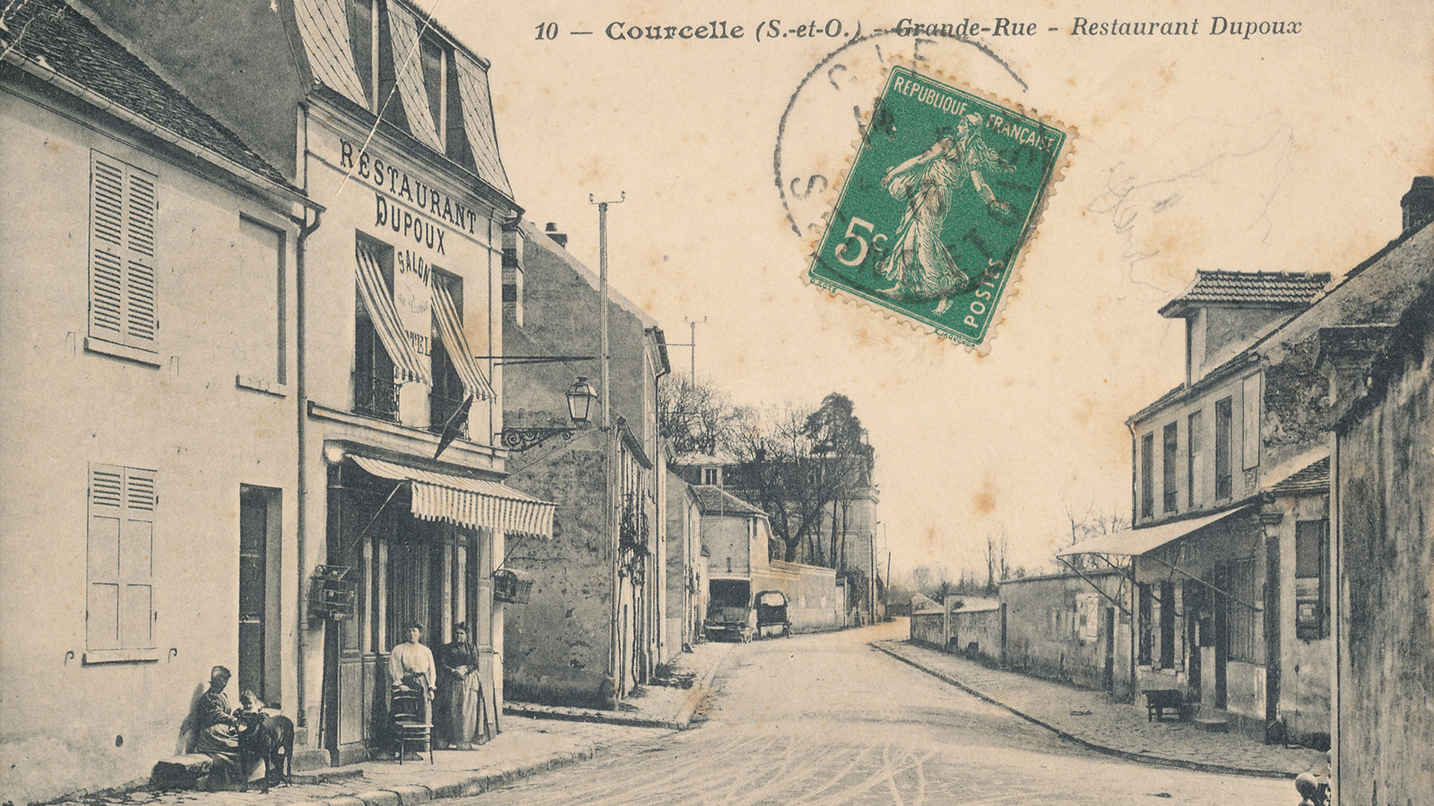 Courcelle : Grande Rue -  Restaurant Dupoux 