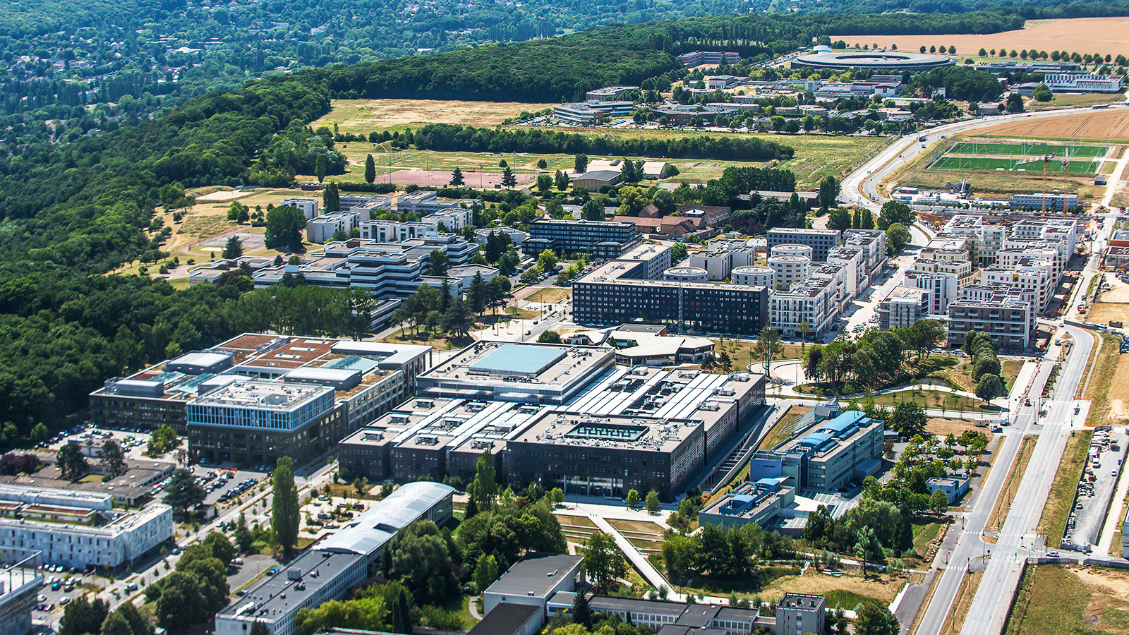 Vue aérienne du quartier de Moulon - 2020