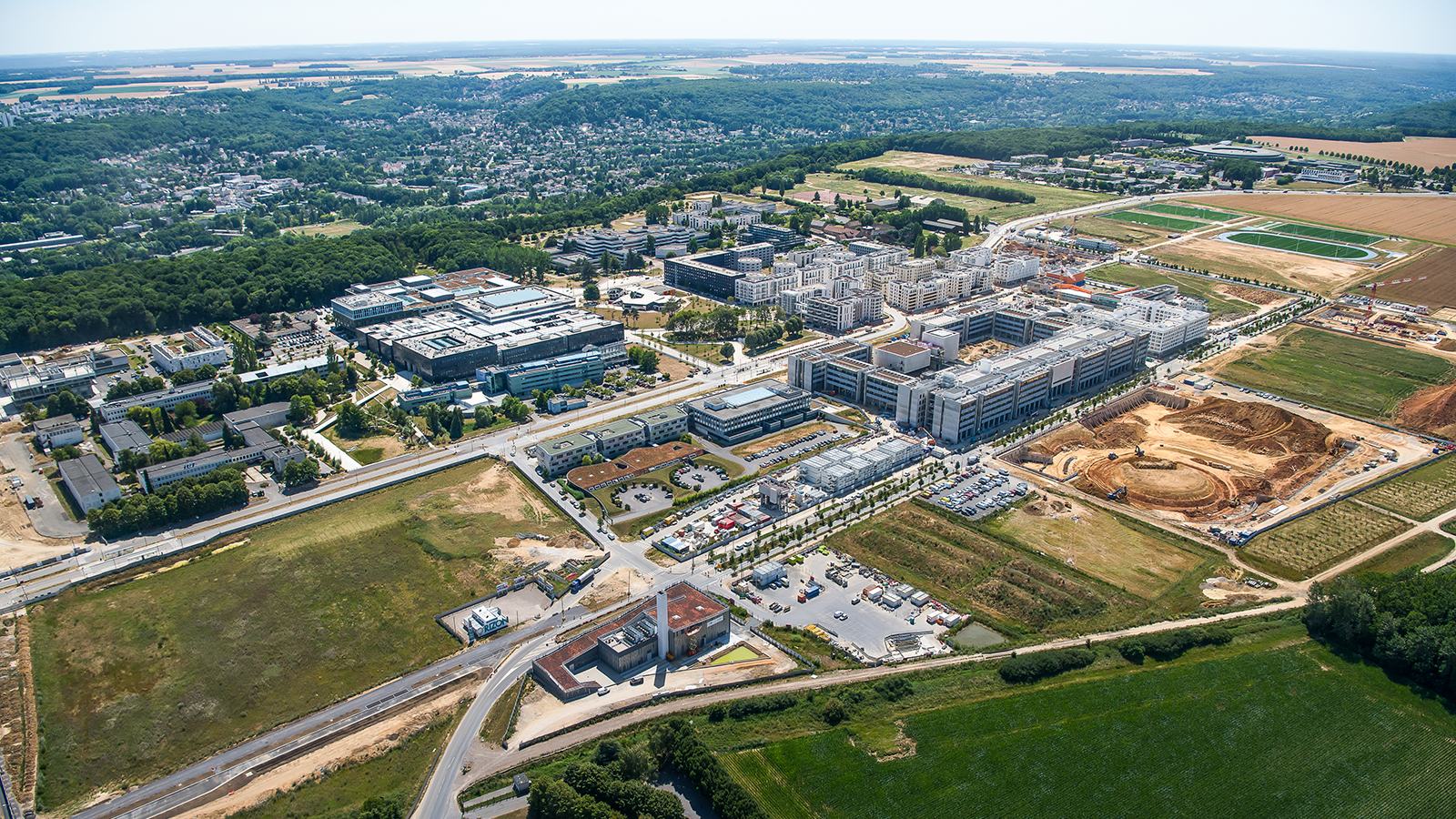 Vue aérienne du quartier de Moulon - 2020