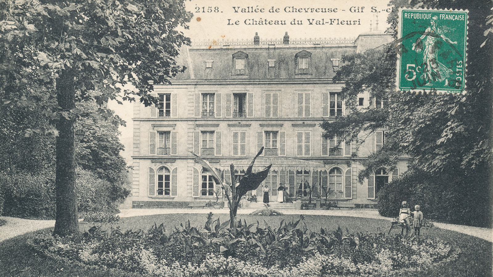 Château du Val Fleury, carte postale ancienne 
