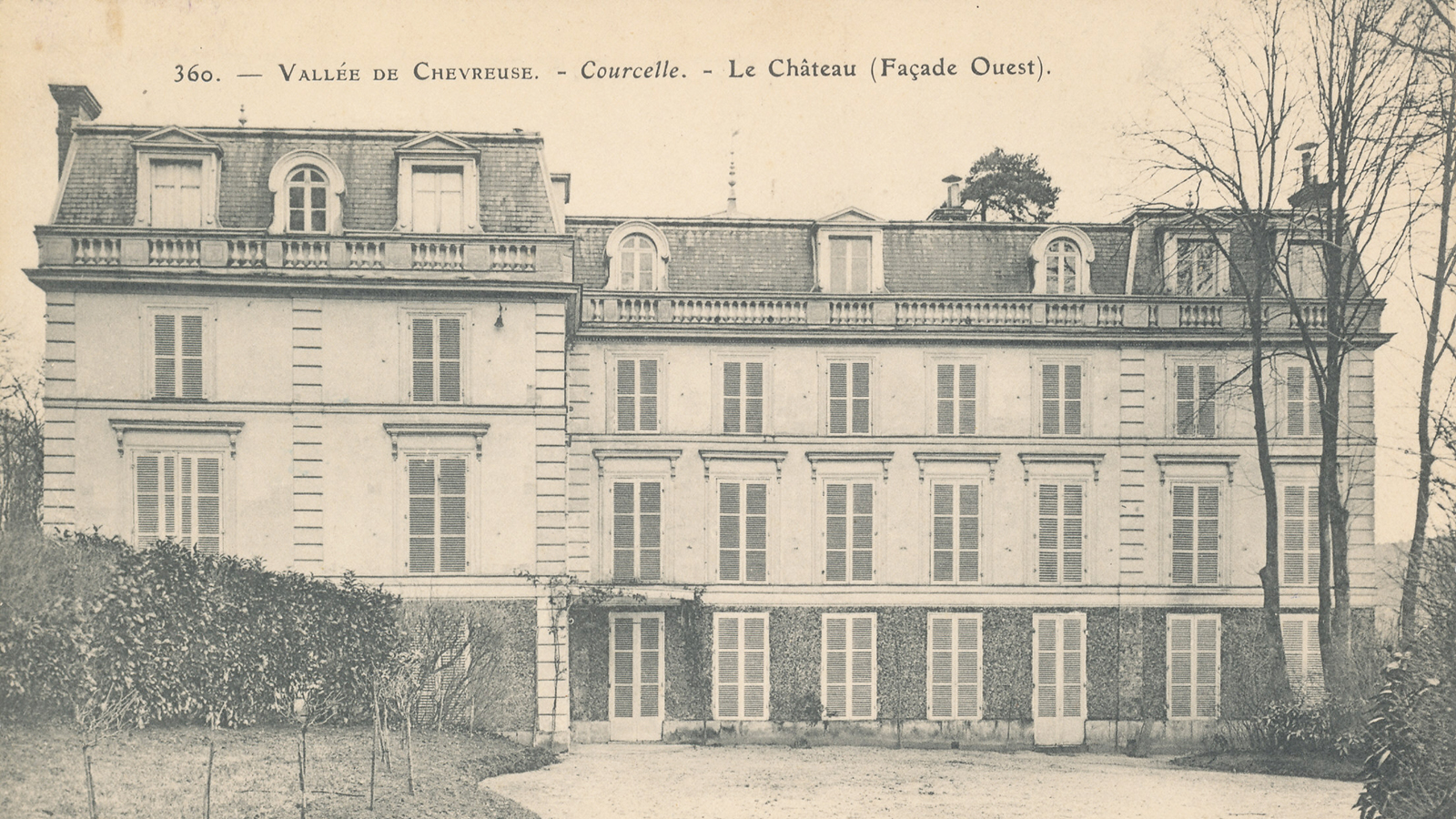 Château de Courcelle, carte postale ancienne