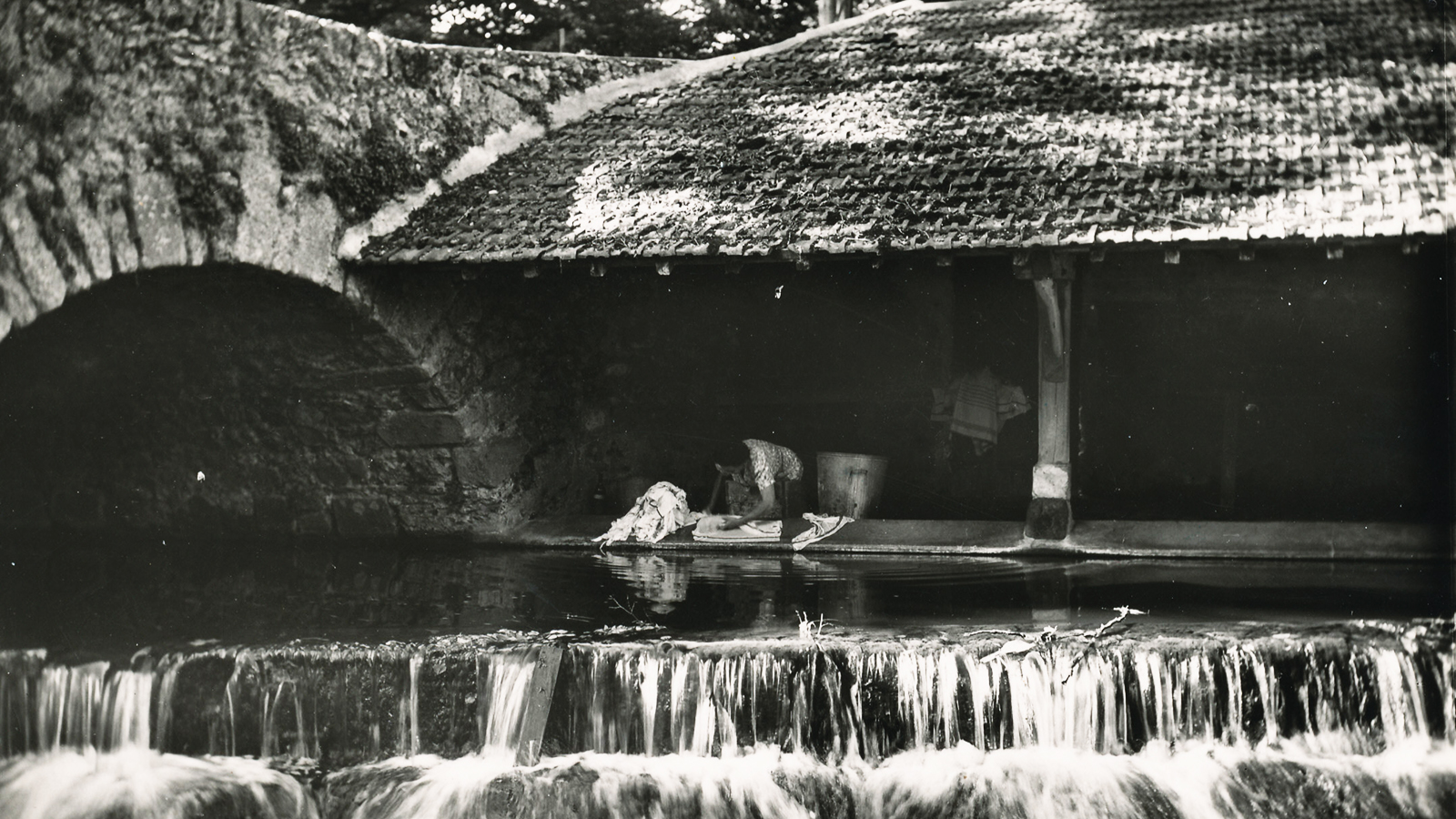 Le lavoir de Courcelle. sd