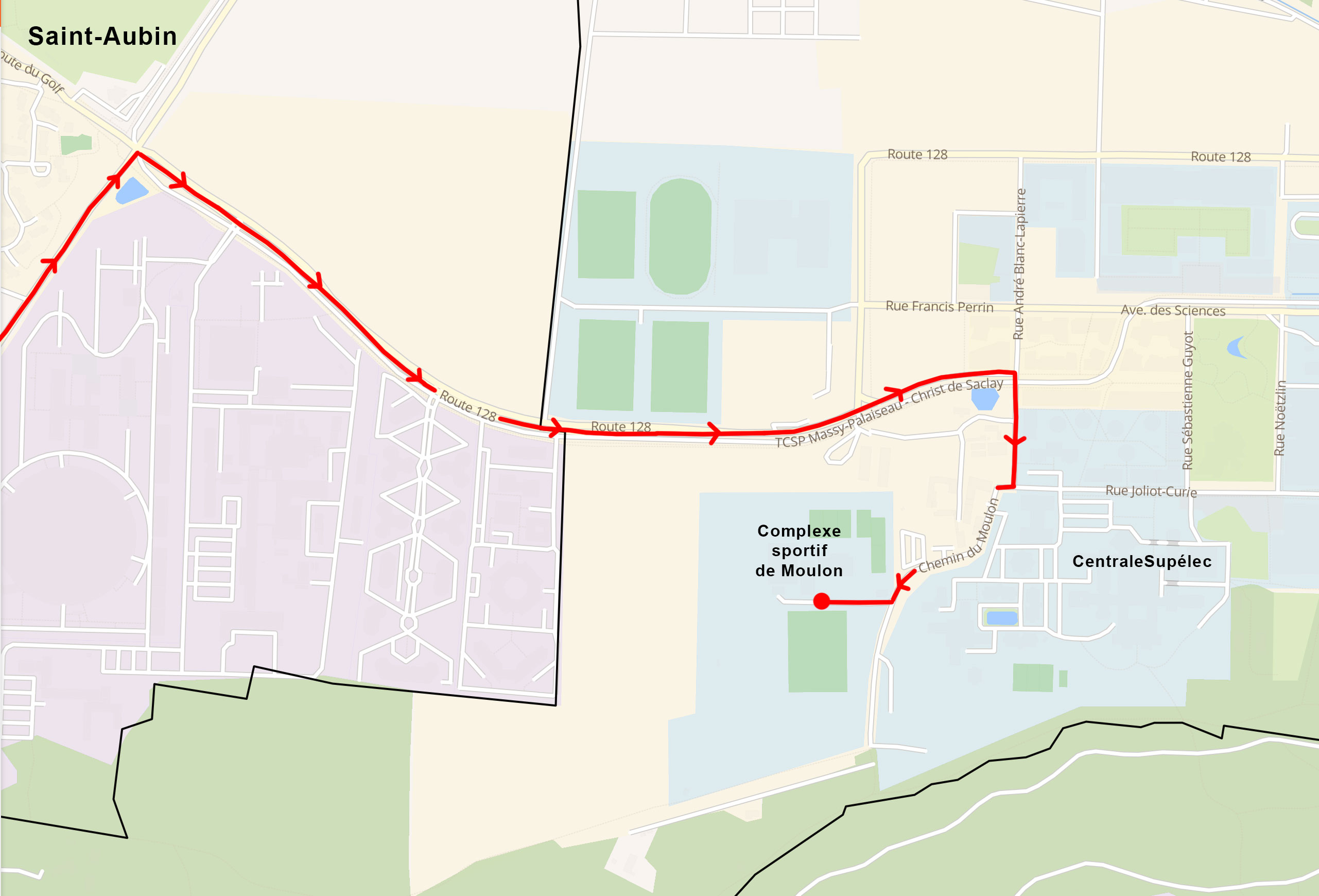 Plan d'accès au Ciné Drive-In